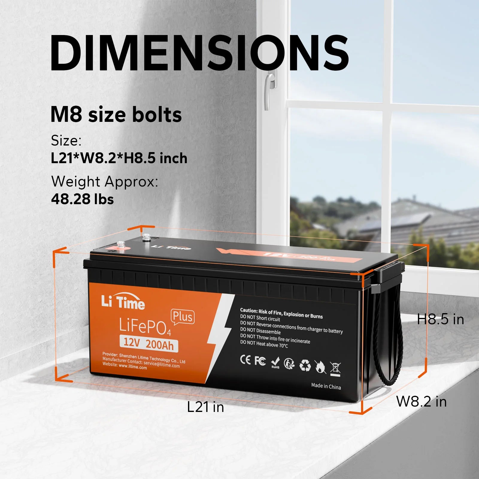 LiTime 12V 200Ah Plus Lithium Battery