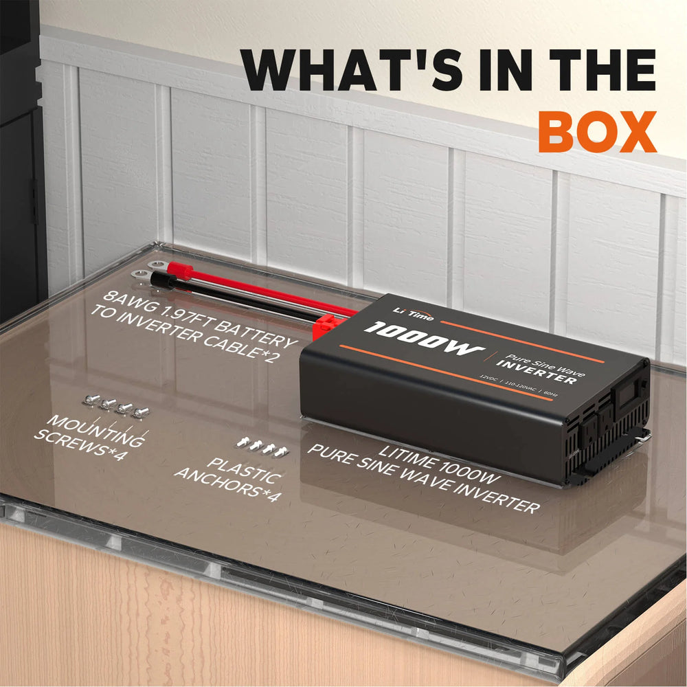 LiTime 1000 Watt 12V Pure Sine Wave Inverter
