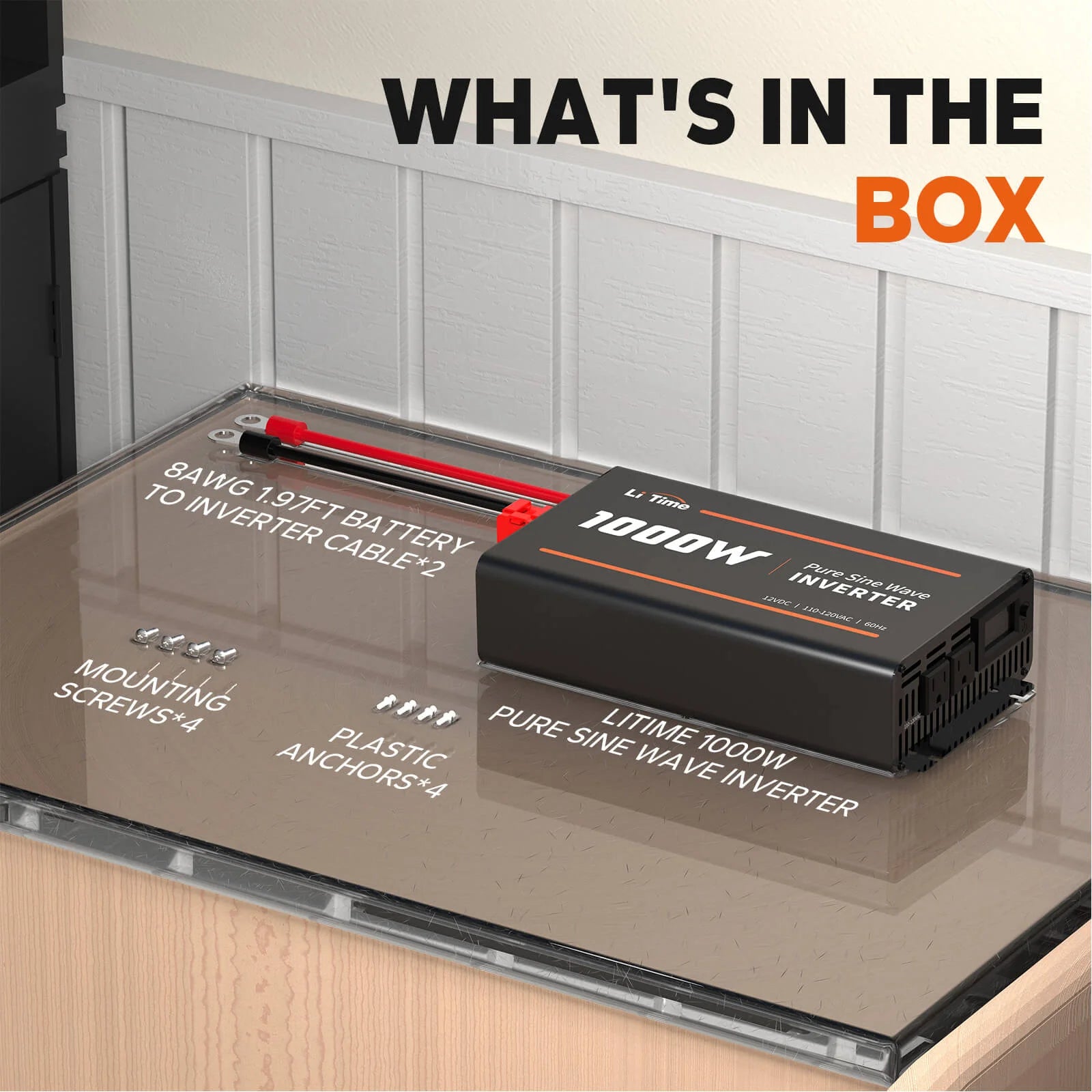 LiTime 1000 Watt 12V Pure Sine Wave Inverter