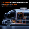 12V100Ah group 24 up to 4P4S connection, rv