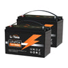 2 packs of LiTime 12V 100Ah LiFePO4 Lithium Deep Cycle Battery