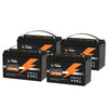 4 packs LiTime 12V 100Ah LiFePO4 Lithium Deep Cycle Batteries