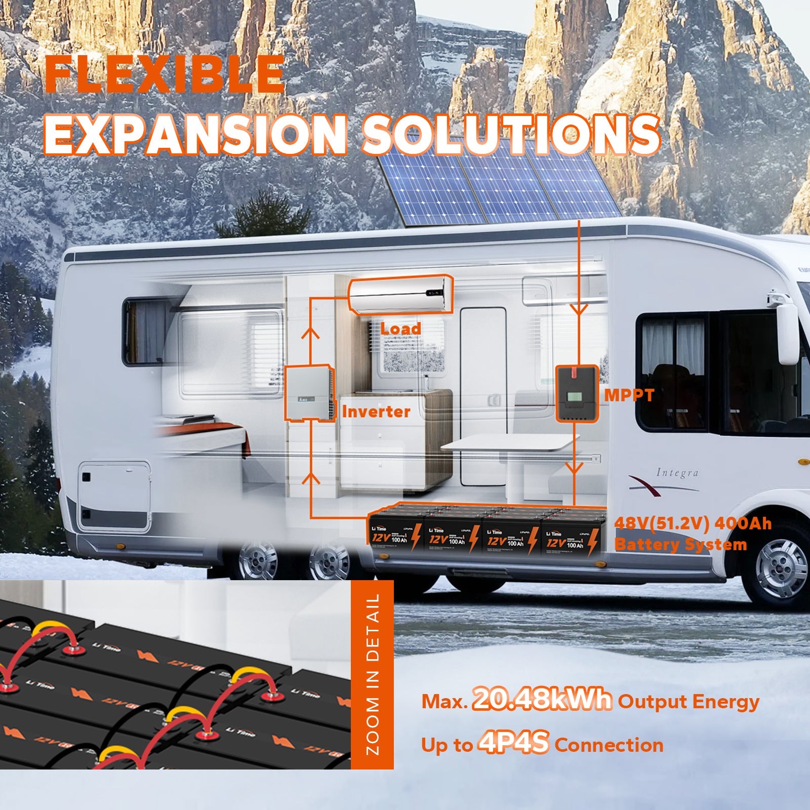 litime 12v 100ah self heating low temperature protection lithium battery