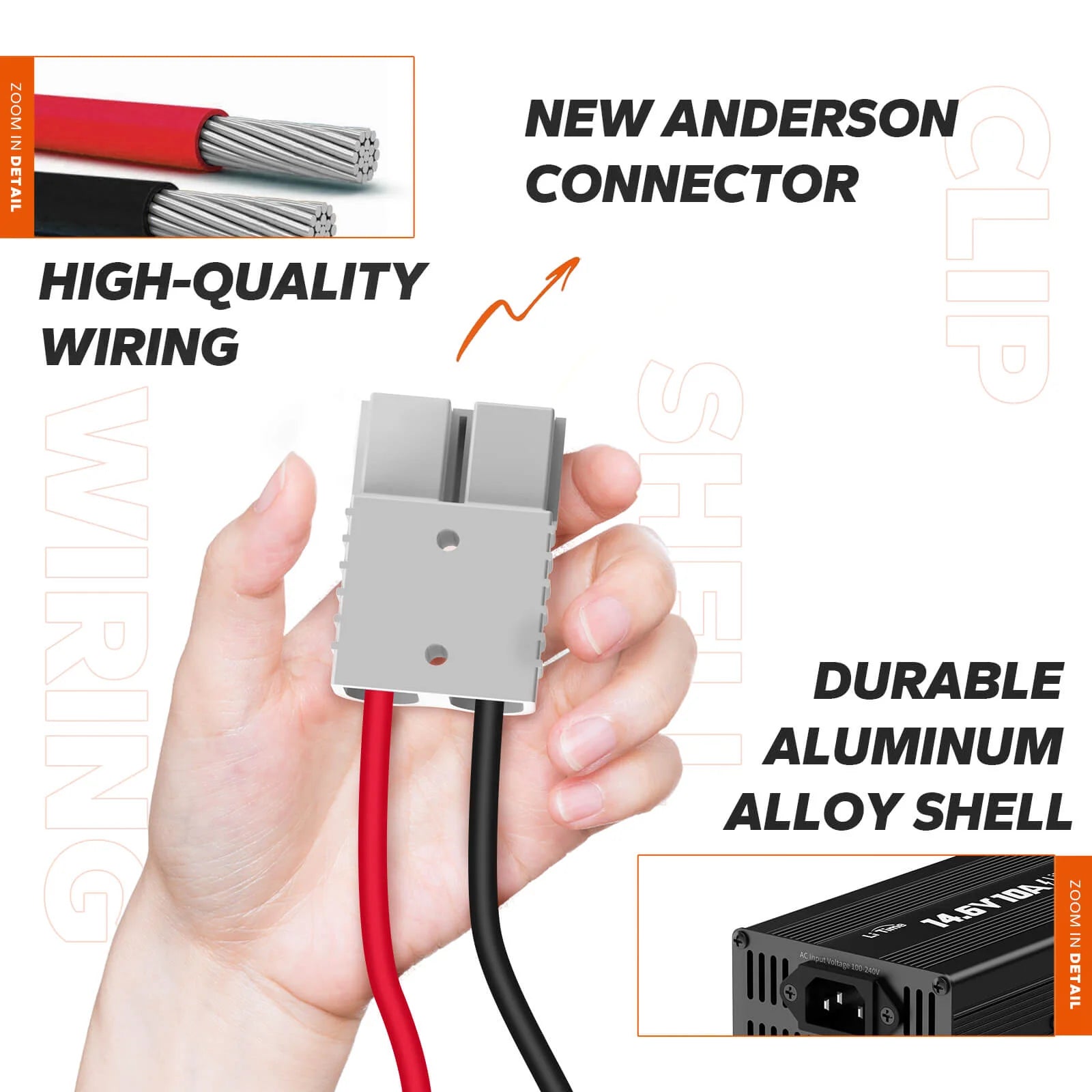 LiTime 12V(14.6V) 10A Lithium Battery Charger