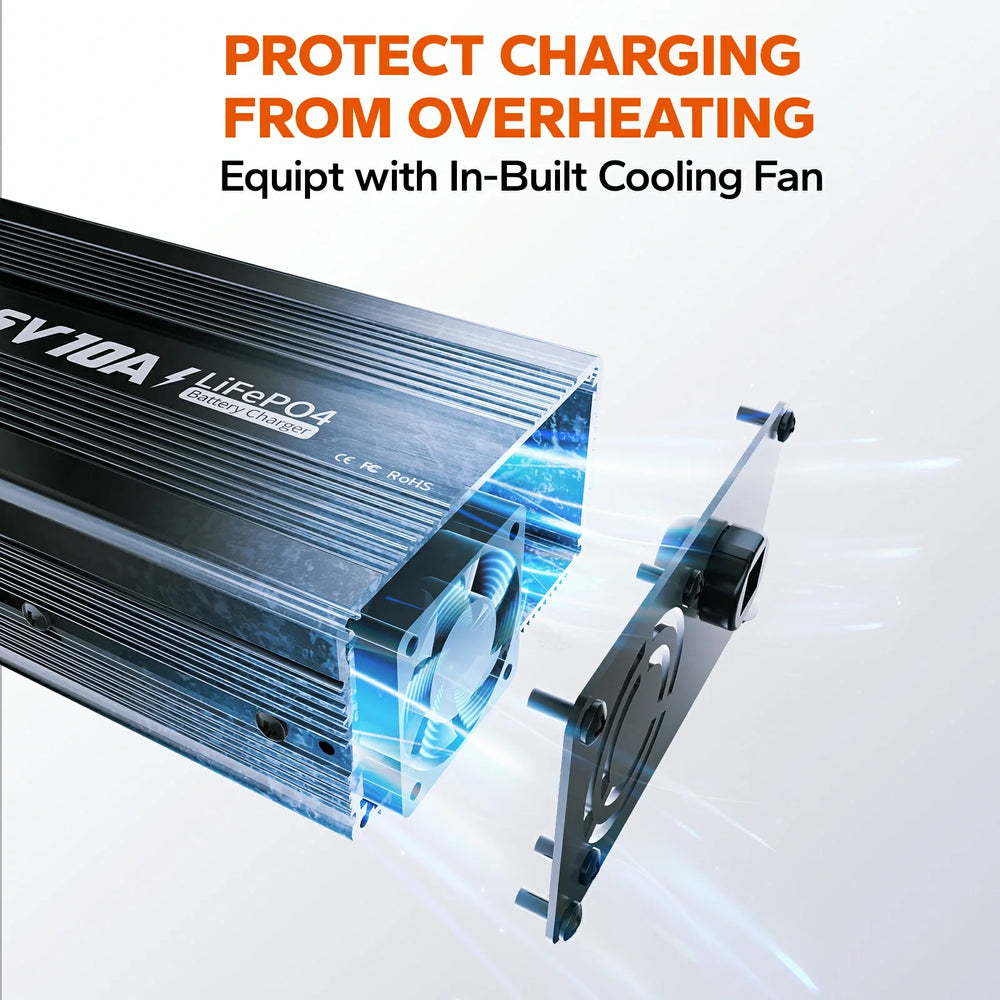 LiTime 12V(14.6V) 10A Lithium Battery Charger