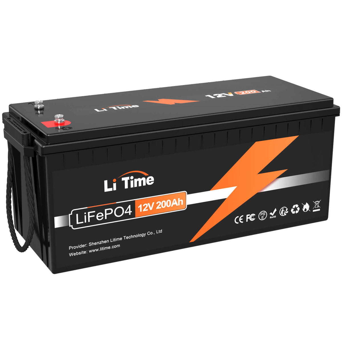 ✅Used✅LiTime 12V 200Ah LiFePO4 Lithium Battery, Build-in 100A BMS