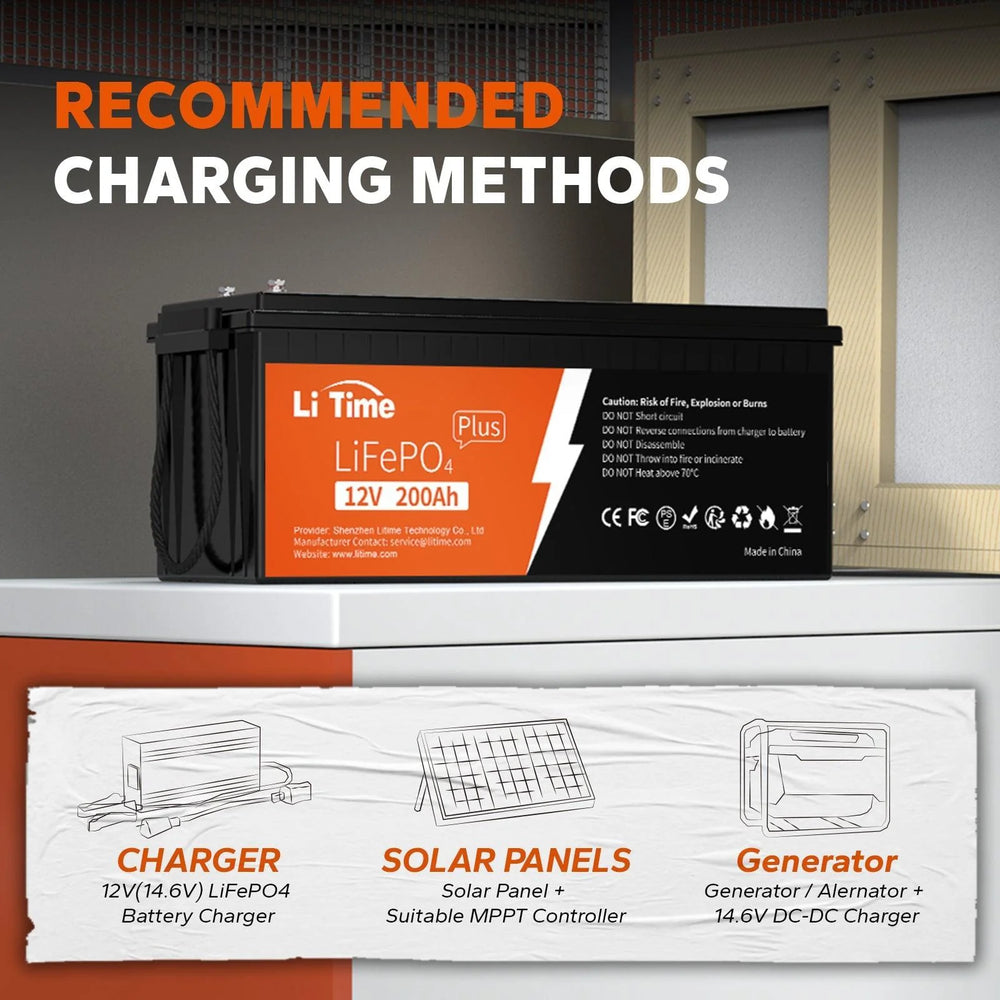 LiTime 12V 200Ah Plus Lithium Battery