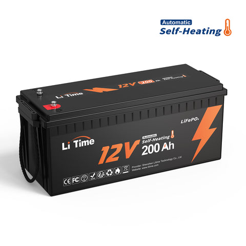 litime 12v 200ah self heating low temperature protection lithium battery