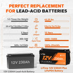 LiTime 12V 230Ah Plus Deep Cycle LiFePO4 Battery With Low-Temp Protection