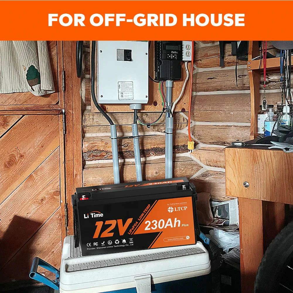 LiTime 12V 230Ah Plus Deep Cycle LiFePO4 Battery With Low-Temp Protection