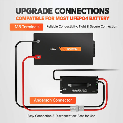 LiTime 12V 80A Mountable Lithium Battery Charger