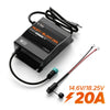 LiTime 12V(14.6V) & 16V(18.25V) 20A Waterproof Lithium Battery Charger
