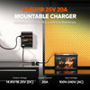 LiTime 12V(14.6V) & 16V(18.25V) 20A Waterproof Lithium Battery Charger