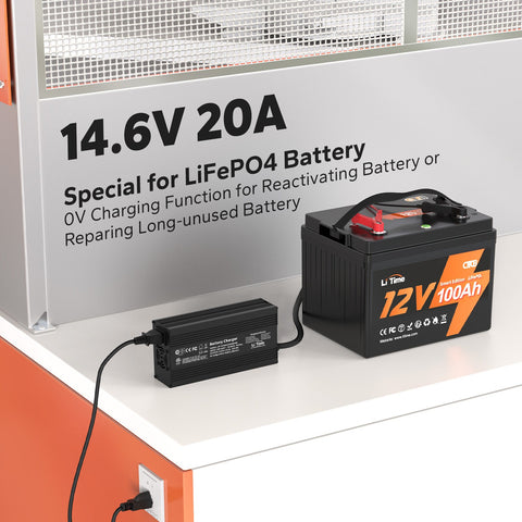 ✅Used✅AmpereTime 14.6V 10A Lithium Battery Charger for 12V LiFePO4 Lithium Battery