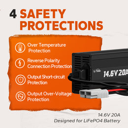 litime 12v 20a  lithium battery charger