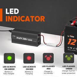 litime 12v 20a  lithium battery charger