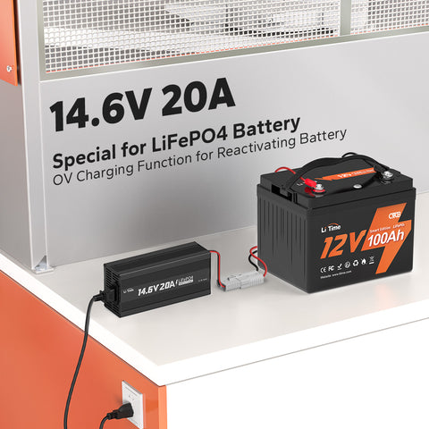 litime 12v 20a  lithium battery charger