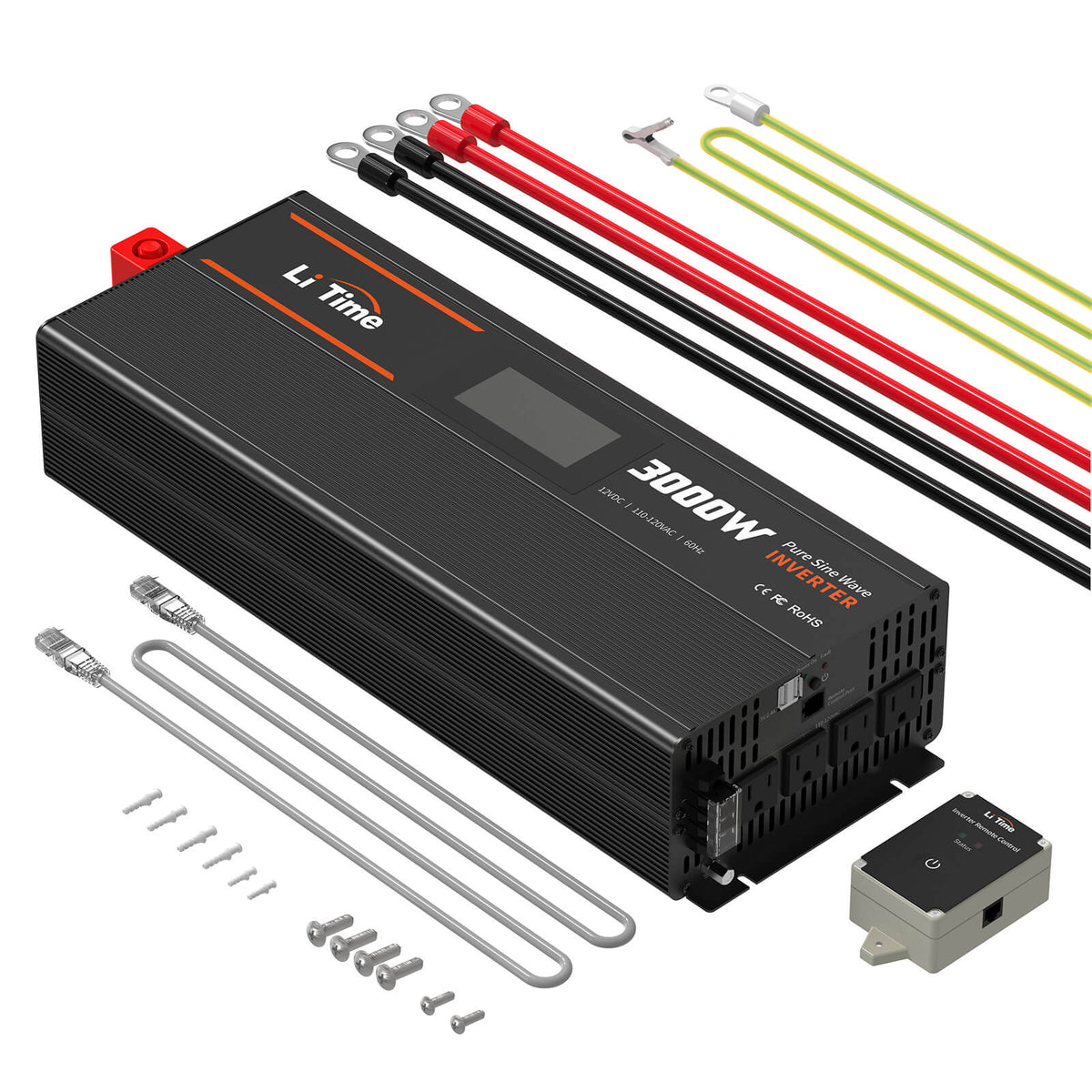 LiTime 3000 Watt 12V Pure Sine Wave Inverter