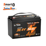 LiTime 36V 50Ah Marine Trolling Motor Lithium Bluetooth Battery