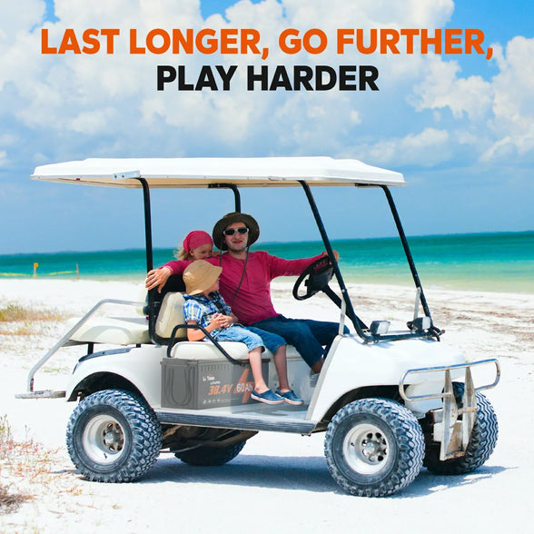 ✅Used✅LiTime 36V 60Ah Lithium Golf Cart Battery