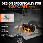 ✅Used✅LiTime 36V 60Ah Lithium Golf Cart Battery