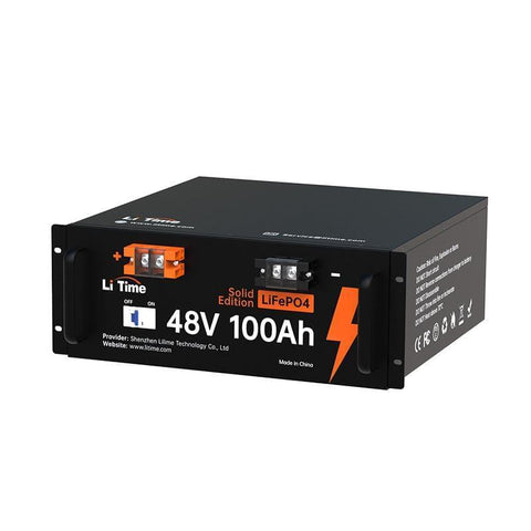 LiTime 48V 100Ah Server Rack LiFePO4 Lithium Solar Battery
