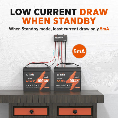 LiTime 48V Battery Balancer for 24V/36V/48V Battery Bank