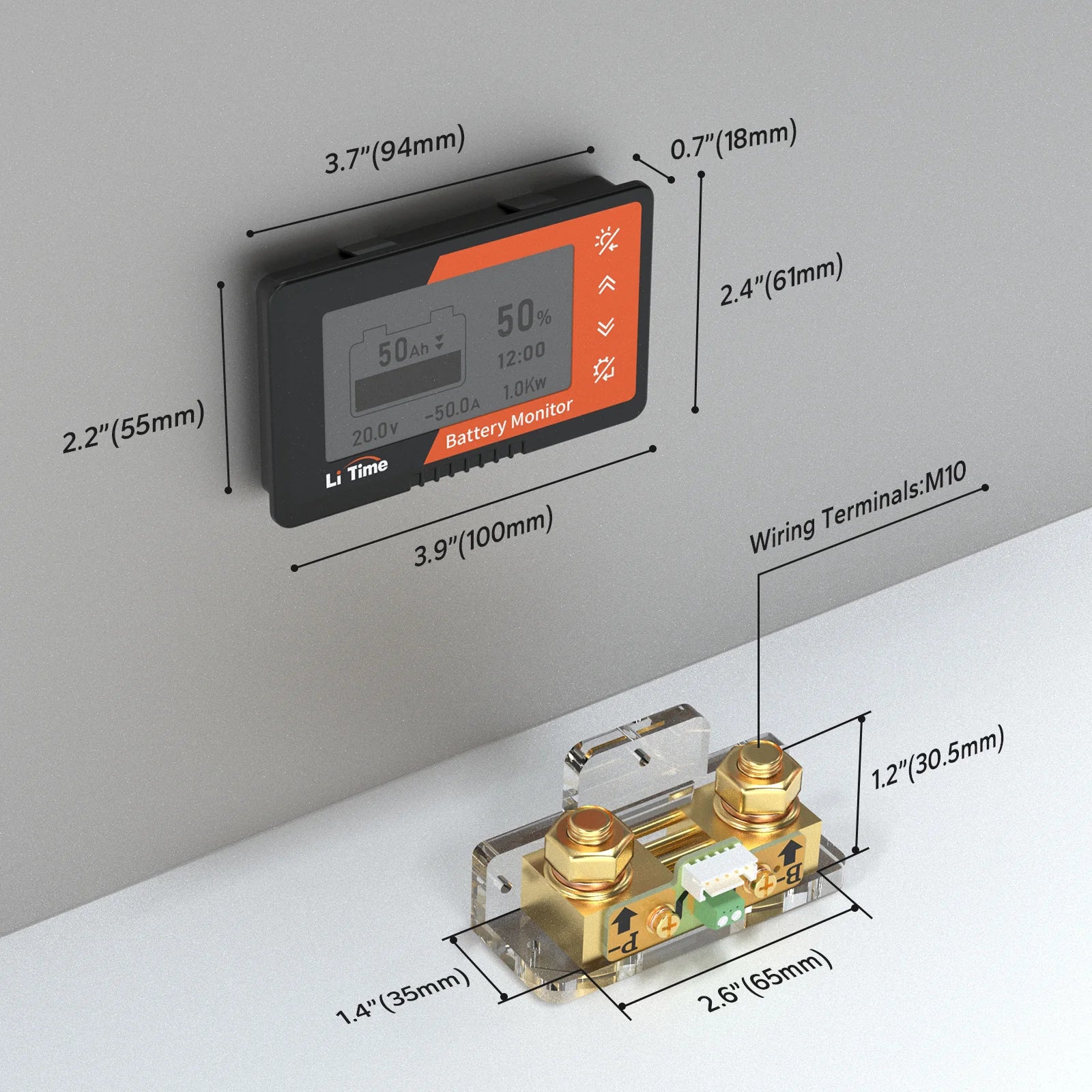 LiTime 500A Battery Monitor With Shunt