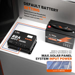 60A MPPT 12V/24V/36V/48V Bluetooth Solar Charge Controller