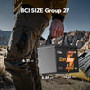 LiTime 12V 100Ah Group 27 Bluetooth Lithium Deep Cycle Battery