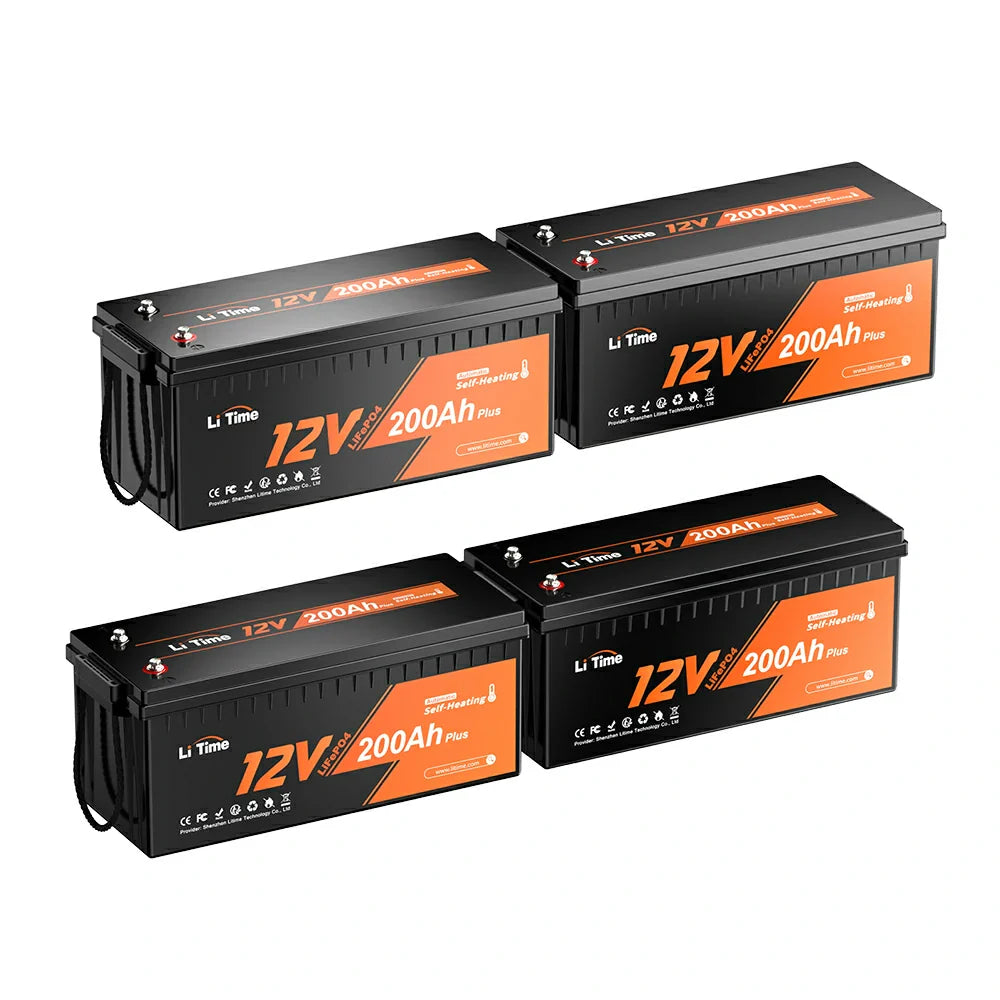 LiTime 12V 200Ah Plus Self-Heating LiFePO4 Battery
