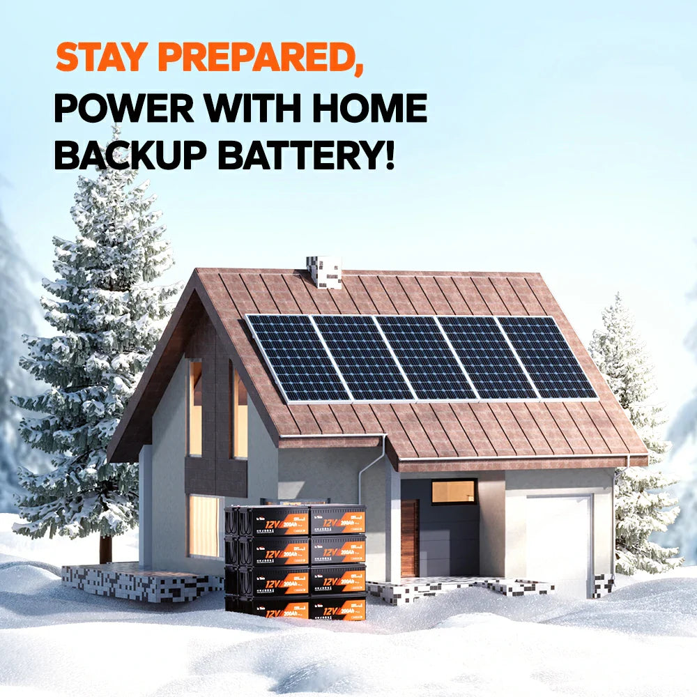 LiTime 12V 200Ah Plus Self-Heating LiFePO4 Battery