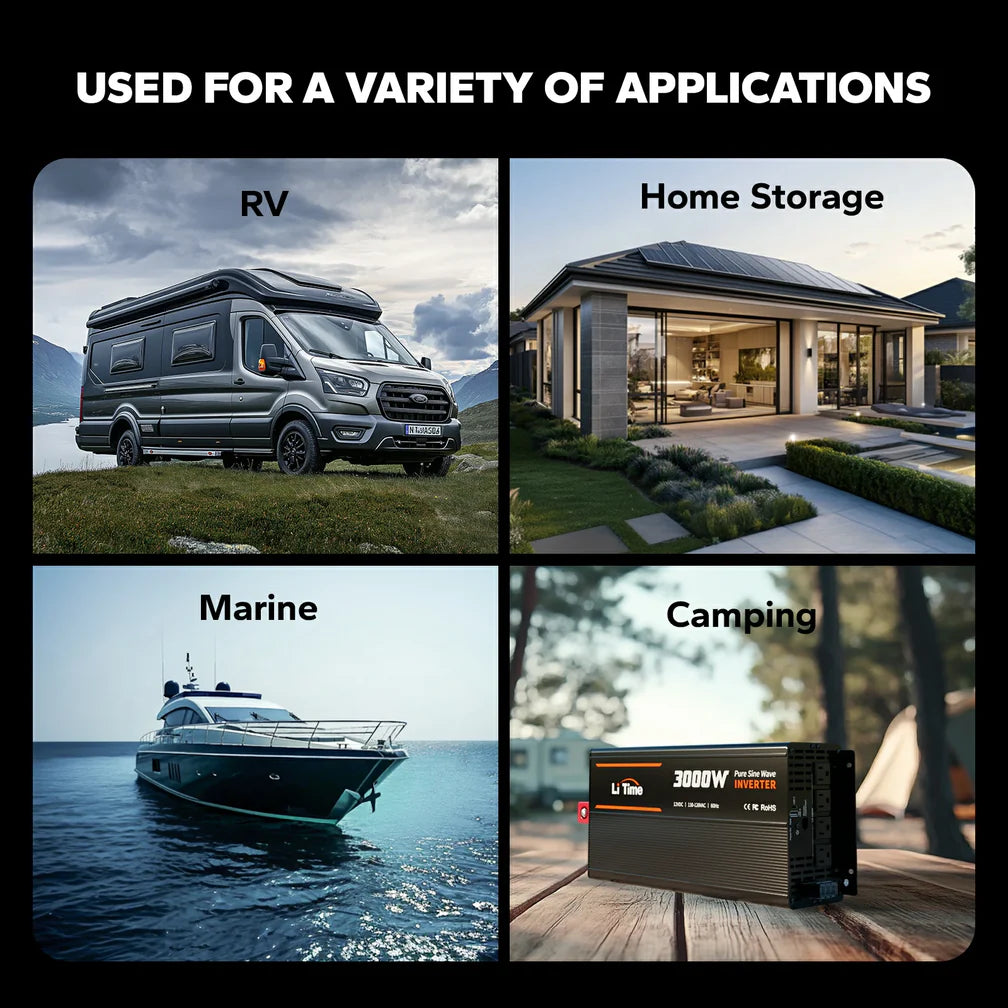 LiTime 3000 Watt 12V Pure Sine Wave Inverter