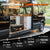 litime 24V 100Ah LiFePO4 Bluetooth battery providing 2560W load power for various appliances in a van