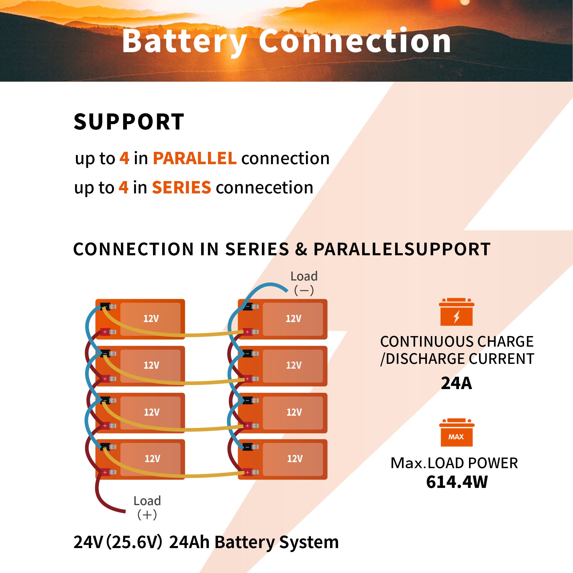 litime12v 6ah lithium battery connection