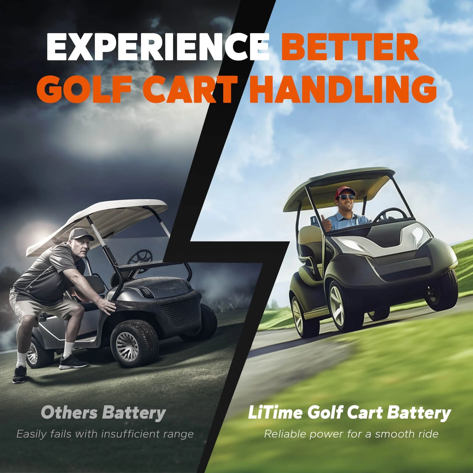 ✅Used✅ LiTime 48V 60Ah Lithium Golf Cart Battery
