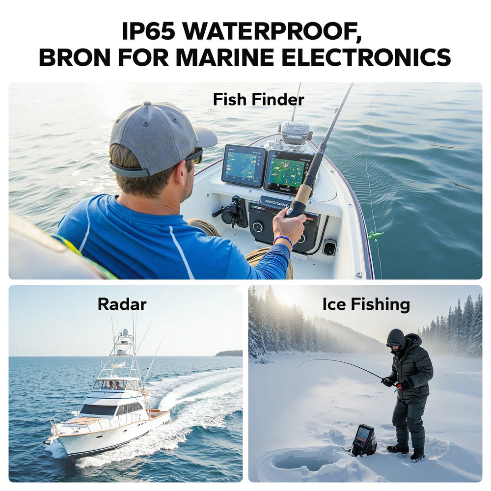 LiTime 16V 100Ah Fish Finder Lithium Battery with Bluetooth, Self-heating