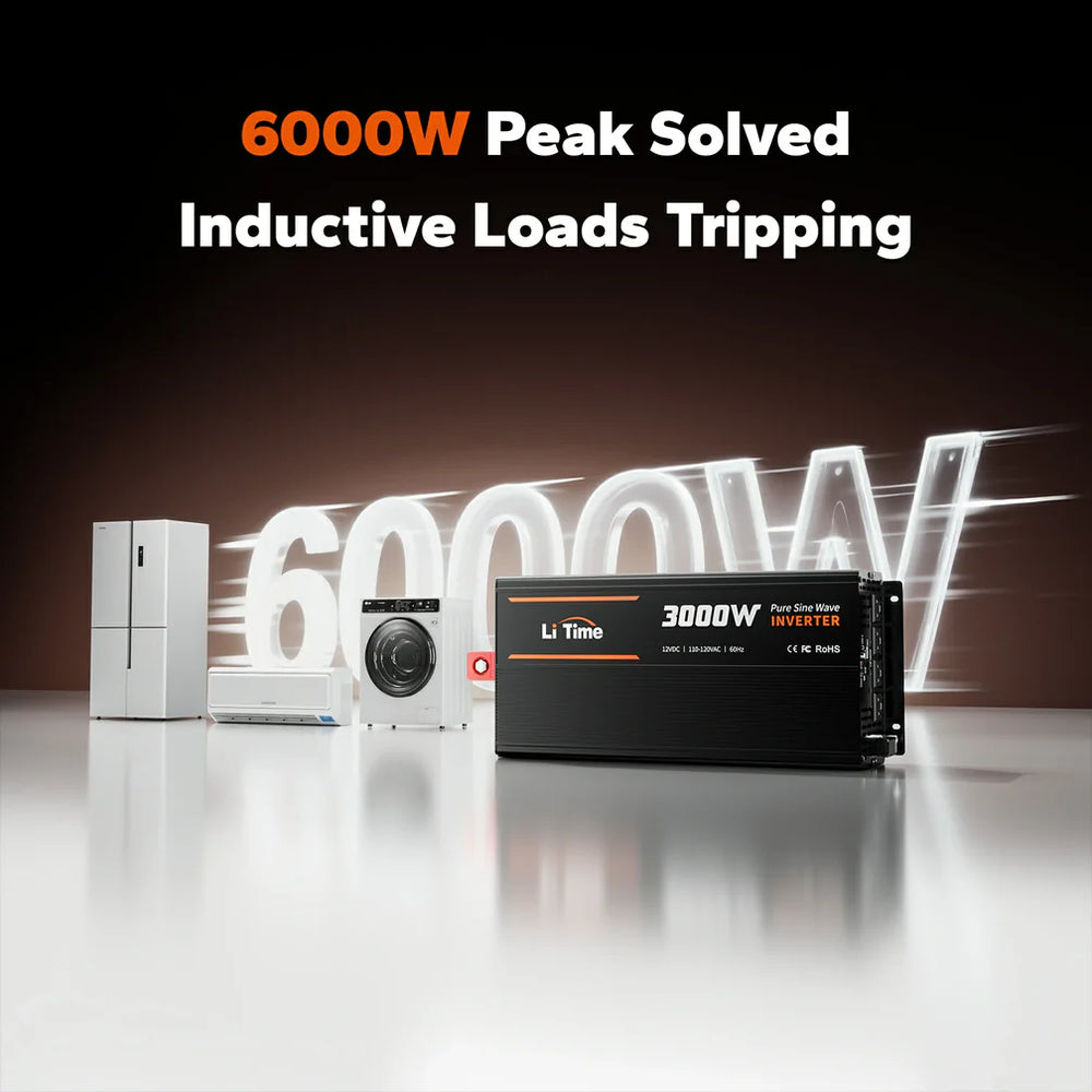 LiTime 3000 Watt 12V Pure Sine Wave Inverter