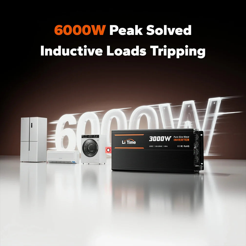 LiTime 3000 Watt 12V Pure Sine Wave Inverter